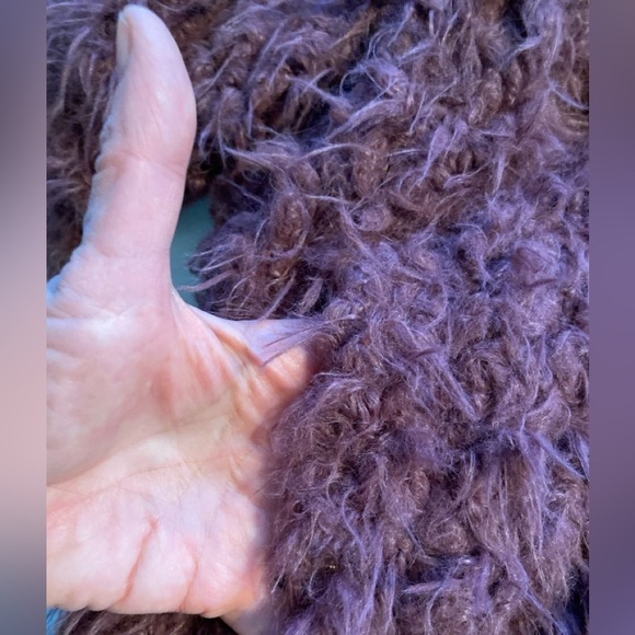 Torrid Faux Fur Sherpa Cropped Jacket Size 2 - Picture 8 of 10